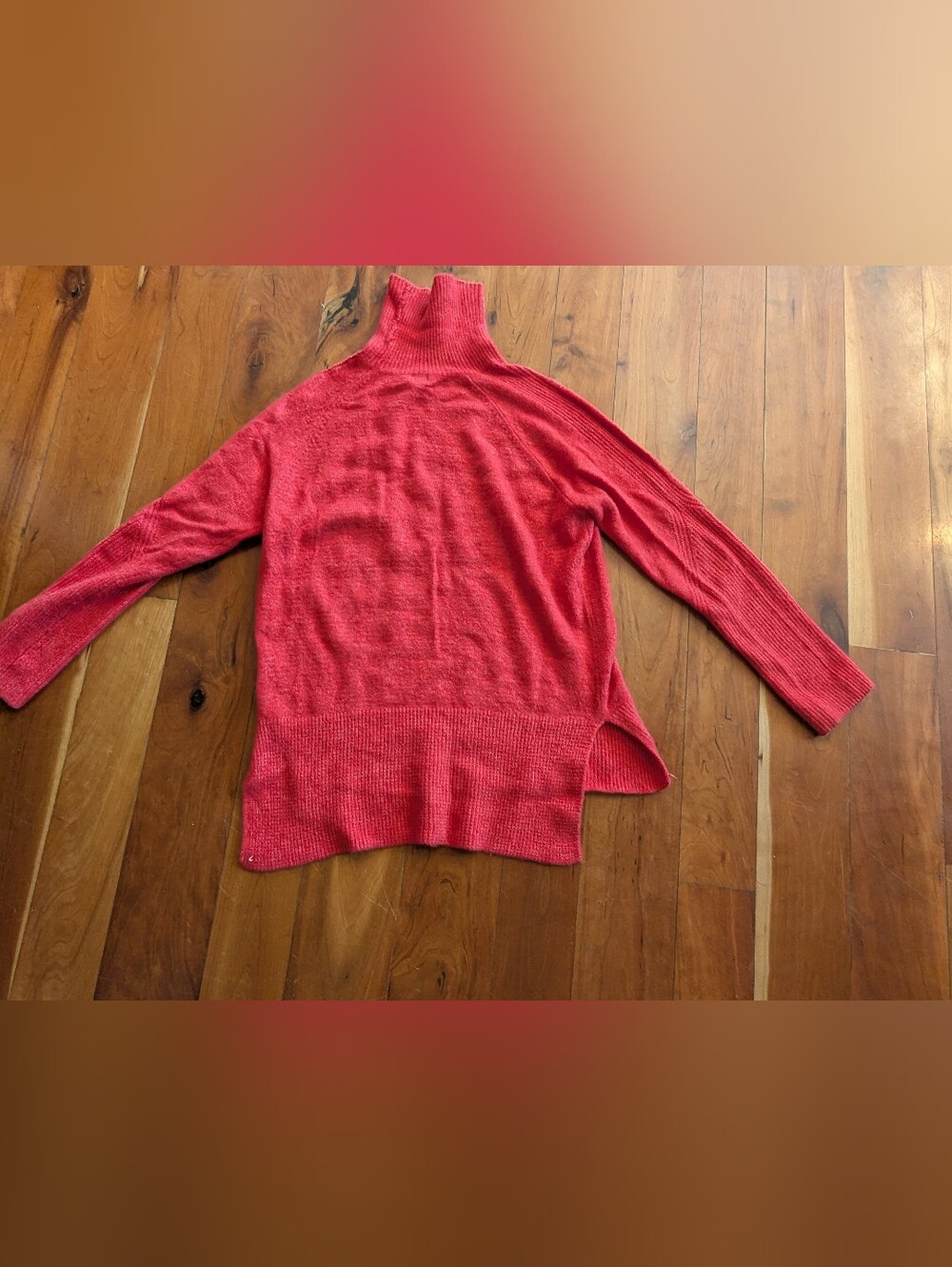 a new day Pink-Red Turtleneck Sweater
